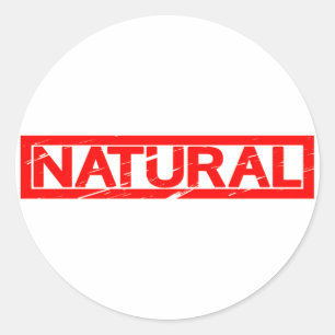 Natural Stamp Classic Round Sticker