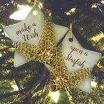 Natural Starfish Coastal Beach Ceramic Ornament<br><div class="desc">Make a wish upon a starfish! Perfect for mermaids and beach lovers,  this keepsake ceramic ornament is a wish come true. You can even add your own personalized text! Featuring original beach photography by JLW_PHOTOGRAPHY,  it’s a beautiful way to bring a little piece of the coast into your home.</div>