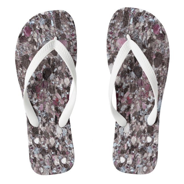 Natural Stone Pattern Thongs (Footbed)