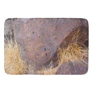 Natural Stone Petroglyph Bath Mat