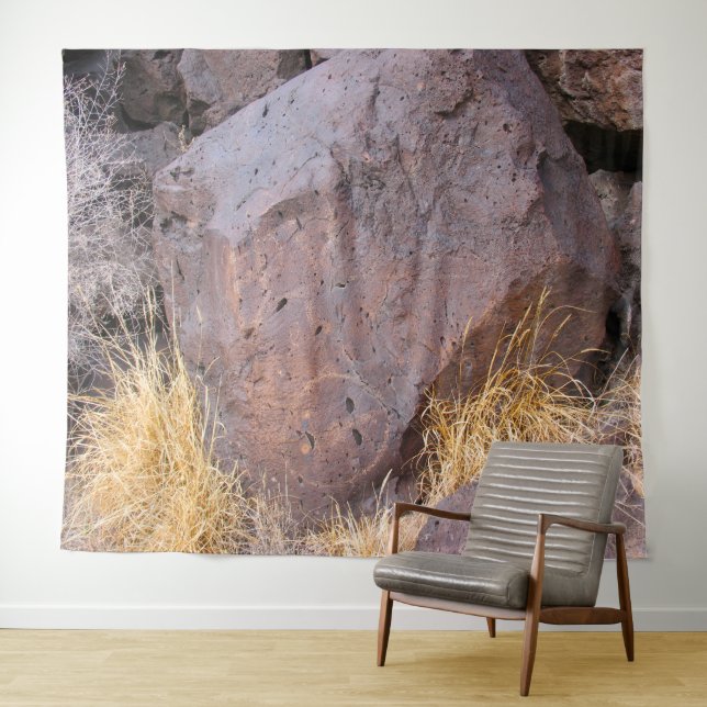 Natural Stone Petroglyph Tapestry (In Situ (Horizontal))