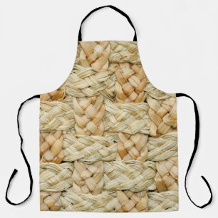 Natural Straw Texture Background Apron