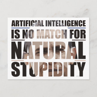 Natural Stupidity Postcard