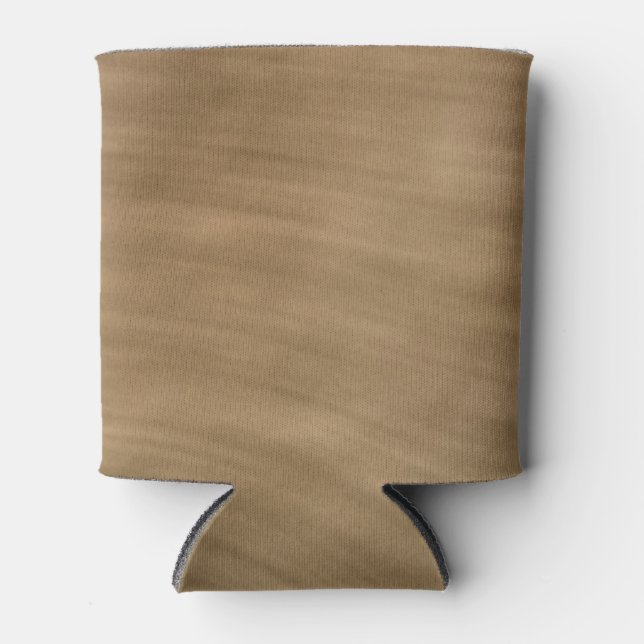 Natural Tan Sandstone Look Background Can Cooler (Front)