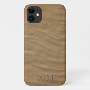 Natural Tan Sandstone Monogram iPhone 11 Case