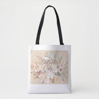 natural taste flower tote bag