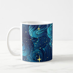 Natural texture. Decorative hand drawn doodle orna Coffee Mug