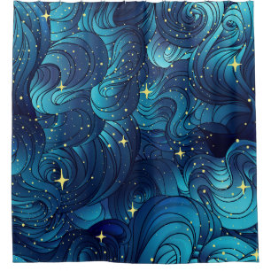 Natural texture. Decorative hand drawn doodle orna Shower Curtain