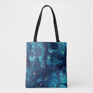 Natural texture. Decorative hand drawn doodle orna Tote Bag