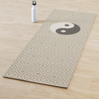 Natural texture Yin Yang Boho Style Yoga Mat