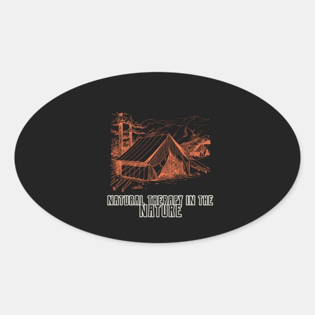 Natural therapy in the Nature Oval Sticker (Front)