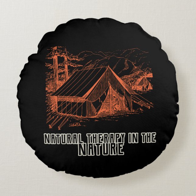 Natural therapy in the Nature Round Cushion (Front)