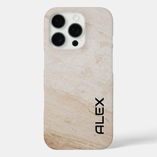 Natural Travertine Texture – Earthy Stone Pattern  Case-Mate iPhone Case (Back)
