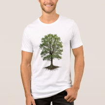 Natural Tree of Life Roots and Leaves