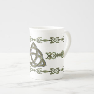 Natural Triquetra Bone China Mug