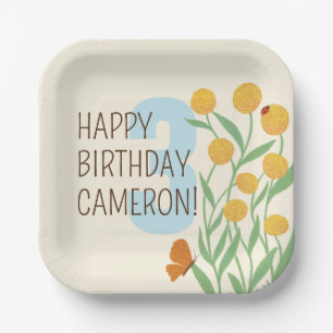 Natural Wonder Birthday Party Paper Plate