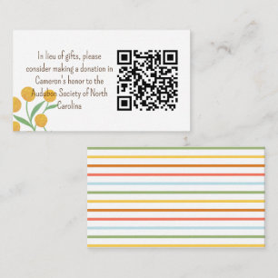 Natural Wonder Donation Request Enclosure Card