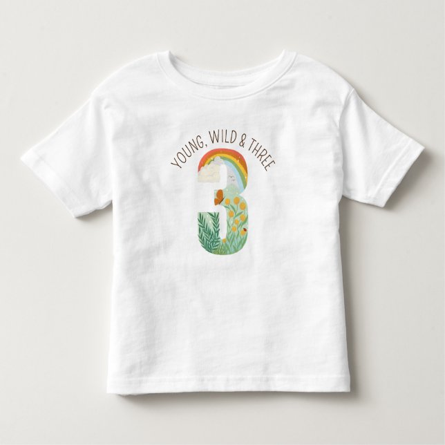 Natural Wonder Third Birthday Toddler T-Shirt (Front)