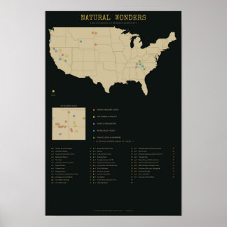 Natural Wonders - America's Strangest Landscapes Poster