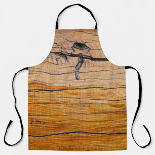 Natural wood background, wood slice and organic t apron