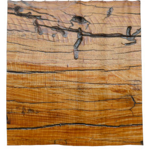 Natural wood background,  wood slice and organic t shower curtain