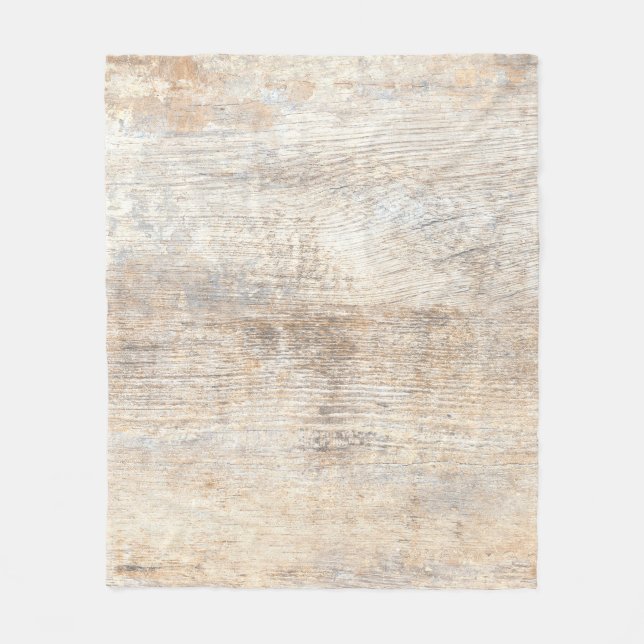 Natural wood texture background, parquet wood back fleece blanket (Front)