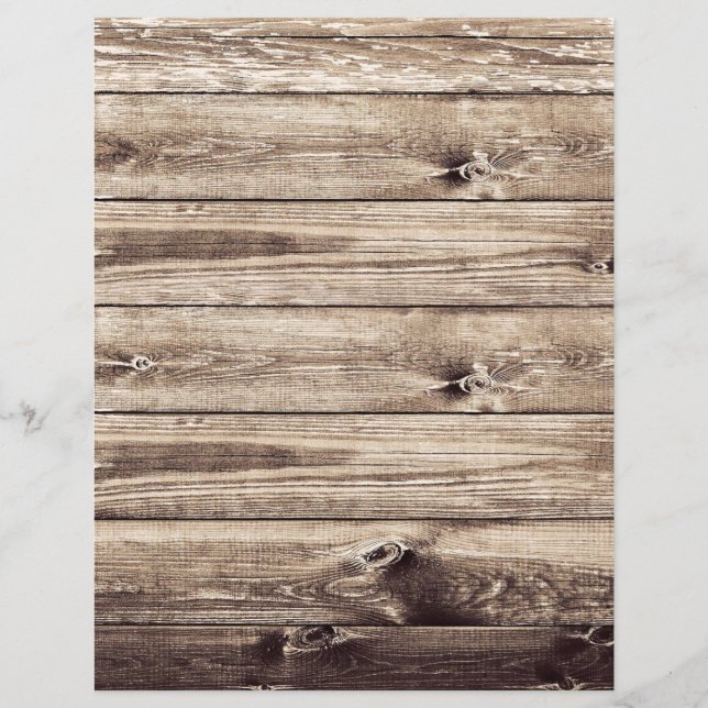 Natural wood texture scrapbook paper (Front)