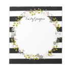 Natural Woodland Floral Personalised Notepad