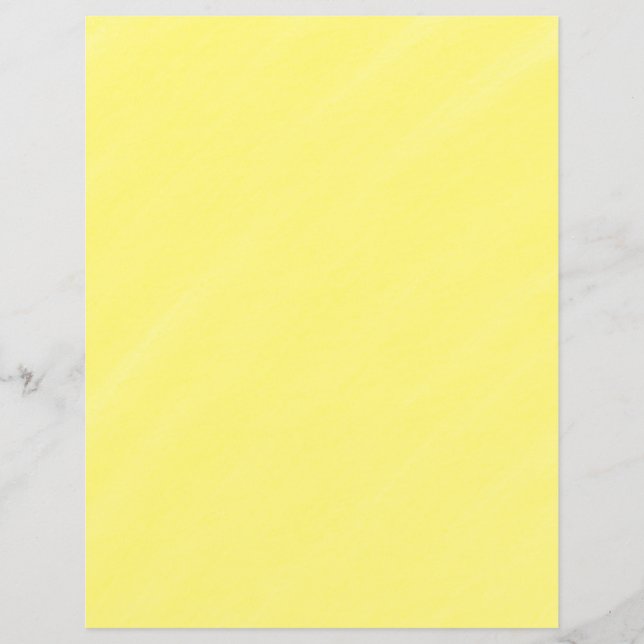 Natural Yellow Watercolor Scrapbooking Paper (Front)