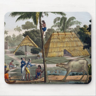 Naturalists question natives near Kupang, Timor, p Mouse Pad