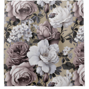 Naturally Floral Elegant Essence Shower Curtain