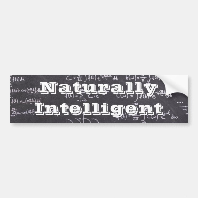 Naturally Intelligent Bumper Sticker (Front)