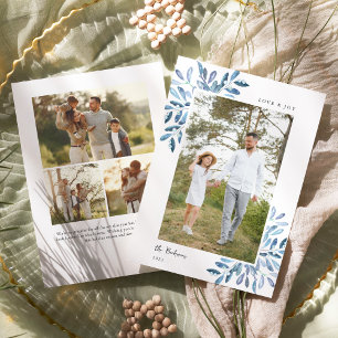 Naturally Joyful   Double Sided Photo Holiday Card