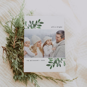 Naturally Joyful Holiday Photo Card