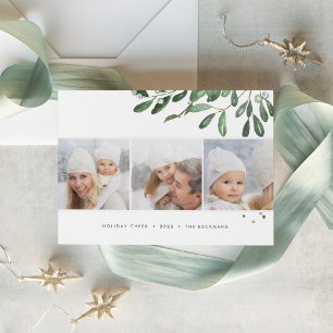 Naturally Joyful   Holiday Photo Collage Card