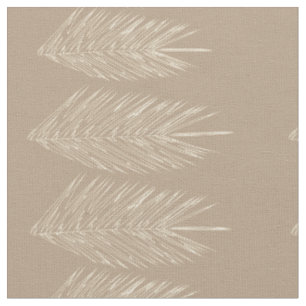 Naturals Abstract Palm Leaves Linen Cream Fabric