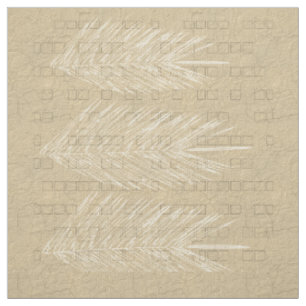 Naturals Cream Palm Leaves Drawing Paper Texture Fabric