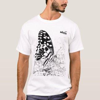 NaturCraze Black and White Butterfly T-Shirt