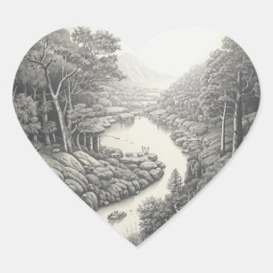 Nature 16. heart sticker