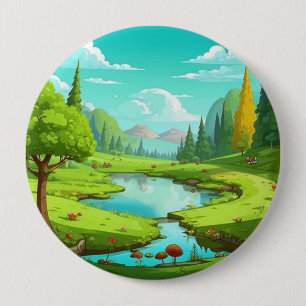 Nature 18. 10 cm round badge