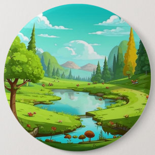 Nature 18. 6 cm round badge