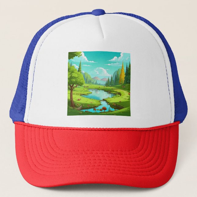 Nature 18. trucker hat (Front)