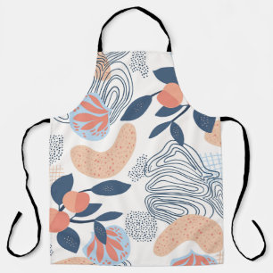 Nature Abstract Shapes Seamless Pattern Apron