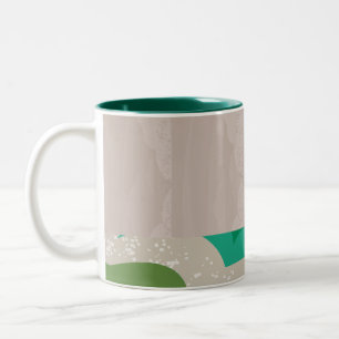 Nature abstract Two-Tone coffee mug