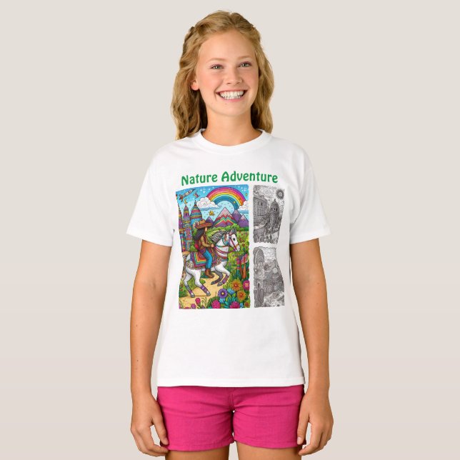 Nature Adventure - Whimsical Aviary - Snippets T-Shirt (Front Full)