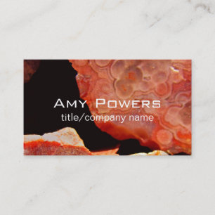 nature agate business card original photograph