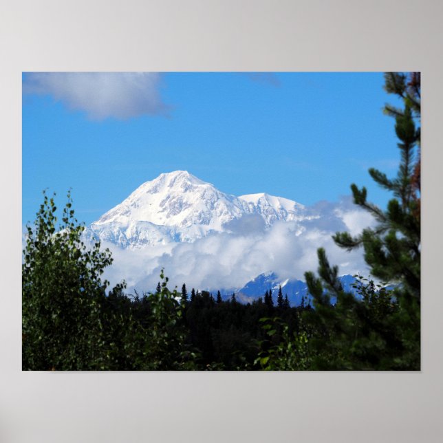 Nature Alaska Denali Scenery Photo Poster (Front)