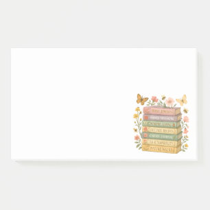 Nature and Book Lover Botanical Stack Post-it Notes