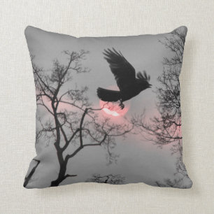 Nature and Crow Cushion