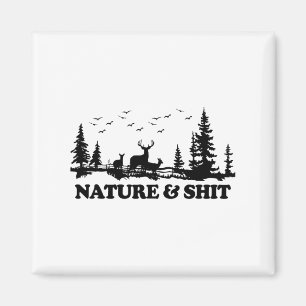Nature And Funny Camp Lake Cabin Hiking Camping Magnet